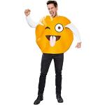 Orange Motiv Festartikel Müller Emoji Faschingskostüme & Karnevalskostüme für Kinder Einheitsgröße 