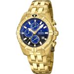 Blaue Festina Sport Armbanduhren aus Edelstahl mit Chronograph-Zifferblatt mit Edelstahlarmband zum Sport 