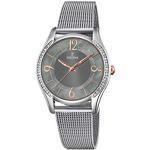 Festina Damen Analog Quarz Smart Watch Armbanduhr mit Edelstahl Armband F20420/2