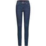 Blaue FEUERVOGL Bio Nachhaltige Skinny Jeans mit Knopf aus Denim für Damen Größe M 