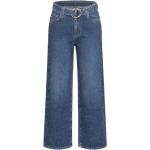 Blaue Atmungsaktive FEUERVOGL Bio Nachhaltige High Waist Jeans aus Denim für Damen Größe L 