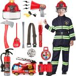 Reduzierte Feuerwehr-Kostüme aus Polyester für Kinder 