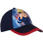 Blaue Feuerwehrmann Sam Basecaps für Kinder & Baseball-Caps für Kinder mit Klettverschluss für Jungen 