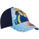 Hellblaue Feuerwehrmann Sam Basecaps für Kinder & Baseball-Caps für Kinder mit Klettverschluss für Jungen 