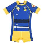 Blaue Feuerwehrmann Sam Sportbadeanzüge & Schwimmanzüge für Kinder mit Reißverschluss aus Polyester Größe 110 