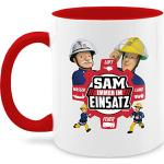 Rote shirtracer Feuerwehrmann Sam Kaffeetassen 325 ml 