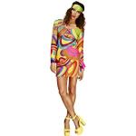 Bunte Hippie-Kostüme & 60er Jahre Kostüme aus Polyester für Damen Größe S 