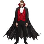 Schwarze Vampir-Kostüme aus Polyester für Herren Größe L 