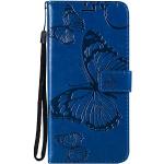 Blaue LG Stylo 4 Cases Art: Geldbörsen mit Bildern aus Glattleder stoßfest 