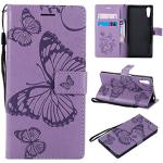 Violette Sony Xperia XZs  Cases Art: Geldbörsen aus Glattleder stoßfest für Damen 