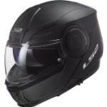 FF902 Scope solid Motorrad Helm Klapphelm mit Sonnenblende, S S matt black