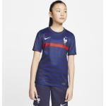 Blaue Atmungsaktive Nike F.F.F. - Französischer Fußballverband Frankreich Trikots für Kinder zum Fußballspielen - Heim 