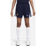 FFF Strike Nike Dri-FIT Strick-Fußballshorts für Damen - Blau