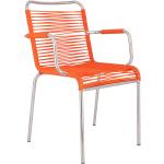 Reduzierte Orange Gartenstühle & Balkonstühle aus Polyrattan stapelbar Breite 50-100cm, Höhe 50-100cm, Tiefe 50-100cm 