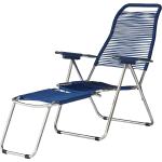 Reduzierte Blaue Moderne Designer Stühle aus Polyrattan klappbar 