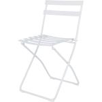 Reduzierte Weiße Moderne Gartenstühle Metall pulverbeschichtet aus Metall Outdoor Breite 0-50cm, Höhe 50-100cm, Tiefe 0-50cm 