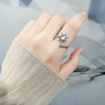 Reduzierte Sterne Elegante Knuckle Ringe mit Gänseblümchen-Motiv für Damen 