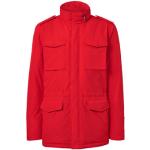 Rote Gesteppte TCHIBO Winterjacken mit Reißverschluss aus Polyester mit Kapuze für Herren Größe XL 