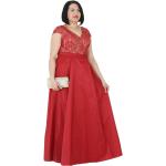 Lachsfarbene Casual Maxi V-Ausschnitt Lange Abendkleider aus Satin für Damen Größe 3 XL Große Größen für den für den Sommer 