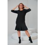 Schwarze Casual Rundhals-Ausschnitt Sommerkleider für Damen Größe 7 XL Große Größen für den für den Sommer 