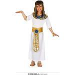 Fiestas Guirca Ägyptische Königin Kleopatra Weiß Goldenes Mädchen Kostüm Alter 7 - 9 Jahre für Halloween oder Karneval / Fasching