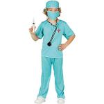 Guirca Skelett Zombie Arzt Ärztin Kostüm für Kinder Unisex Chirurg Kittel 