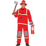 Rote Fiestas Guirca Feuerwehr-Kostüme aus Polyester für Herren Größe M 