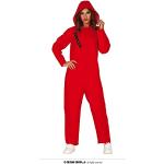 Rote Fiestas Guirca Bankräuber-Kostüme für Damen Größe M 