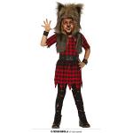 Schwarze Karo Fiestas Guirca Wolf-Kostüme aus Pelz für Kinder 