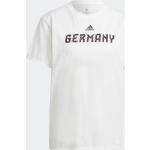 Weiße Sterne adidas DFB DFB - Deutscher Fußball-Bund T-Shirts aus Baumwolle für Damen 
