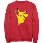 Rote Pokemon Pikachu Herrensweatshirts Größe 3 XL 