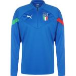 Blaue Puma FIGC – Italienischer Fußballverband Italien Trikots mit Ländermotiv für Herren 