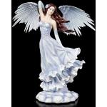 Bunte 48 cm Engelfiguren mit Elfenmotiv aus Kunststein 