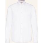 Weiße Fil-Noir Button Down Kragen Businesskleidung aus Baumwolle für Herren 