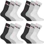 FILA 12 Paar Socken, Frottee Tennissocken mit Logobund, Unisex (4x 3er Pack) (Classic Mix (Schwarz; Weiß; Grau), 39-42 (6-8 UK))