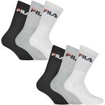 FILA 6 Paar Socken, Frottee Tennissocken mit Logobund, Unisex (2x 3er Pack) (Classic Mix (Schwarz; Weiß; Grau), 35-38 (3-5 UK))