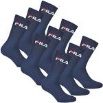 FILA 6 Paar Socken, Frottee Tennissocken mit Logobund, Unisex (2x 3er Pack) (Marine, 43-46 (9-11 UK))