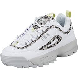 FILA Damen Disruptor wmn Sneaker, White Gray Violet, 38 EU