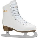 FILA Damen Schlittschuhe Eve Classic, Eislaufschuhe Größe 36, Kunstlaufschuhe mit Edelstahlkufen, weiß