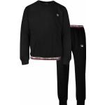 Schwarze Fila Herrenschlafanzüge & Herrenpyjamas aus Baumwolle Größe XL 