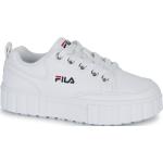 Reduzierte Weiße Fila Sandblast Low Sneaker für Kinder Größe 29 mit Absatzhöhe 3cm bis 5cm 