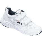 Weiße Unifarbene Casual Fila Low Sneaker mit Klettverschluss in Normalweite aus Leder Atmungsaktiv für Herren Größe 44 