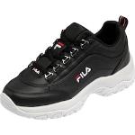Schwarze Fila Strada Low Sneaker mit Schnürsenkel für Herren Größe 42 
