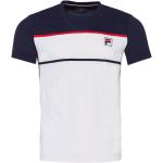 Fila Steve Tennis T-Shirt - Tennis Shirt Herren - Weiß Marineblau S