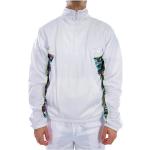 Reduzierte Weiße Bestickte Oversize Langärmelige Fila Herrensweatshirts mit Reißverschluss aus Polyester maschinenwaschbar Größe S 