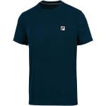 Marineblaue Fila V-Ausschnitt T-Shirts aus Polyester für Herren Größe S 