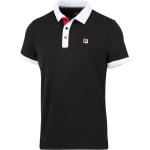 Schwarze Unifarbene Sportliche Fila Herrenpoloshirts & Herrenpolohemden mit Knopf aus Polyester Größe XL 