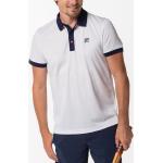 Weiße Unifarbene Sportliche Fila Herrenpoloshirts & Herrenpolohemden mit Knopf aus Polyester Größe M 