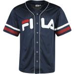 Dunkelblaue Fila V-Ausschnitt Baseball-Shirts für Herren Größe XXL 