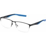 Blaue Rechteckige Brillenfassungen aus Metall für Herren 